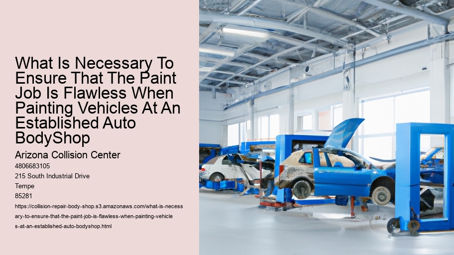 What Is Necessary To Ensure That The Paint Job Is Flawless When Painting Vehicles At An Established Auto BodyShop