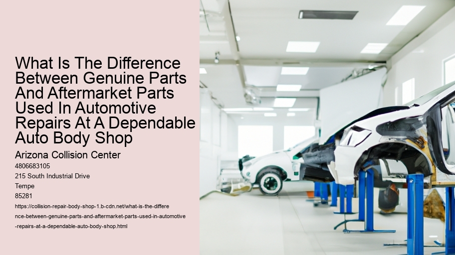 What Is The Difference Between Genuine Parts And Aftermarket Parts Used In Automotive Repairs At A Dependable Auto Body Shop